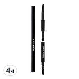 Black Monster Perfect Eyebrow Kit, Natural Black, 4 Pieces / 블랙몬스터 퍼펙트 아이브로우 키트, 내추럴 블랙, 4개
