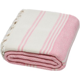DEMMEX Oeko-TEX Certified 100% Organic Cotton & Organic Dye Prewashed XL Diamond Weave Turkish Towel Peshtemal Blanket for Bath,Beach,Pool,SPA,Gym,71x39 Inches (Fuschia)