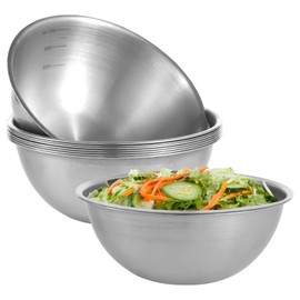 Homaisson 8 PCS Stainless Steel Mixing Bowls, kitchen mixing bowls, Large Mixing Bowls Kitchen Mixing Bowl Nesting Whisking Bowls for Home Kitchen,Baking,Cooking,Serving