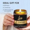 Leo Candle Zodiac, Leo Zodiac Candles, Leo Astrology Gifts for