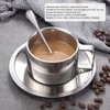 Stainless Steel Coffee Cup Set Double Walled Rustproof Modern Latte