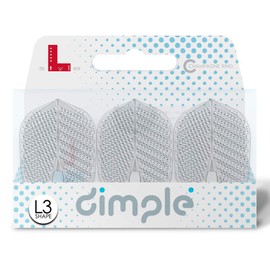 Lstyle L3 Pro Dimple Dart Flights, Small, Standard Shape: Moulded, Plastic and Lightweight, Set ? Transparent