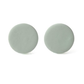 Mint Green Stud Earrings for Women, Geometric Round Jewellery and Birthday Gifts for Her Under £10 (15mm)