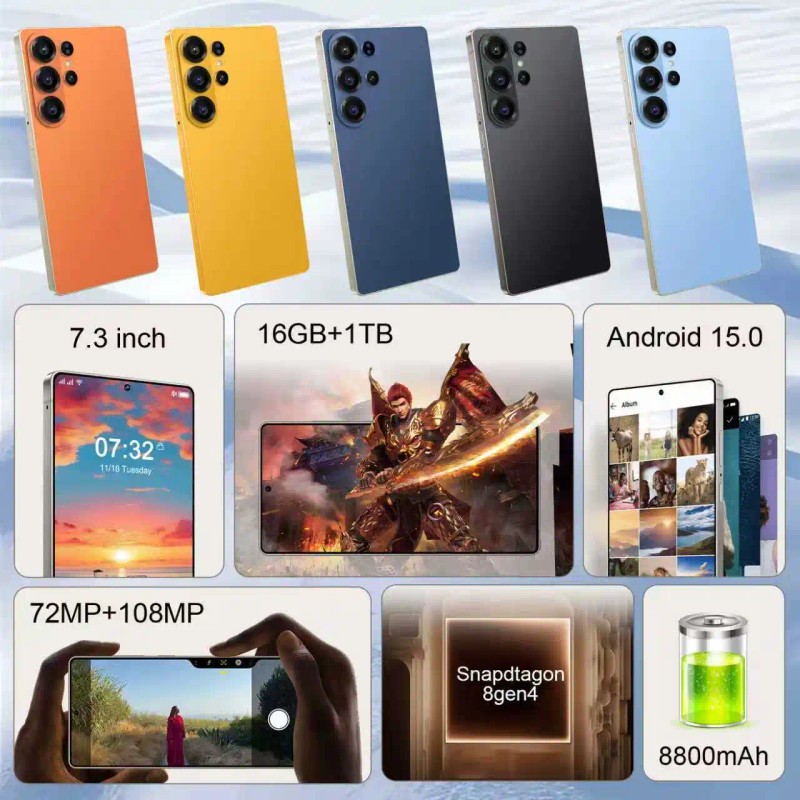 Original S26Ultra 16+1TB 7.3-inch HD Smart Mobile Phone 2026 New