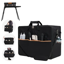 Griddle Carry Bag for Blackstone 22 inch Grill with Lid Hood and Stand, NOELIFE Waterproof Carry on Bag Outdoor BBQ Grilling 600D Fit for Model 1891, Black (Bag only)