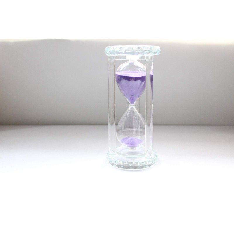 Lonovel 60 Minutes Hourglass Timer,Crystal Sand Timer Diamond Carving Surface,Good
