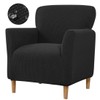 Bifaunvogel Waterproof Accent Chair Cover with Arms Stretch Jacquard Single