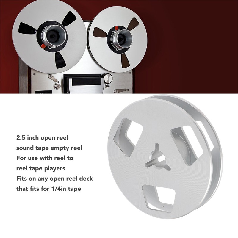 1/4 2.5 Inch Empty Tape Reel 3 Hole Universal Sound