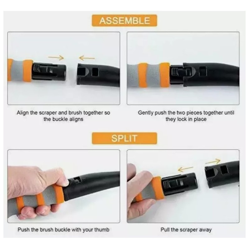 Shunwei New Shunwei Snow Brush & Detachable Ice Scraper with
