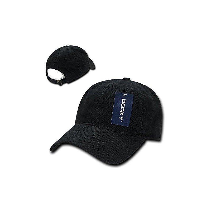 DECKY Washed Cotton Polo Caps, Khaki/Black