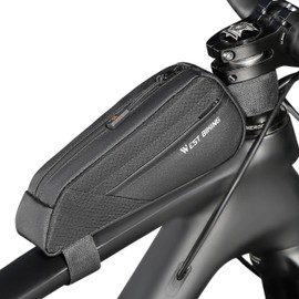 Bicycle Bag Top Tube Bag Waterproof Slim Bike Frame Bag 0.5L Black