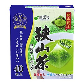 Kunitaro Matcha and Sayama Tea Triangle Tea Bags 80g (40 bags) x 3 Packs