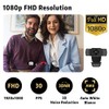 Septekon Cámara Web HD 1080P con micrófono, cámara Web de