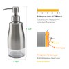 Gaussra Soap Dispenser with Coaster and Stickers, Brushed Nickel Stainless