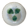 Creative Co-Op Stoneware Bowl with Reactive Crackle Glaze, Green and
