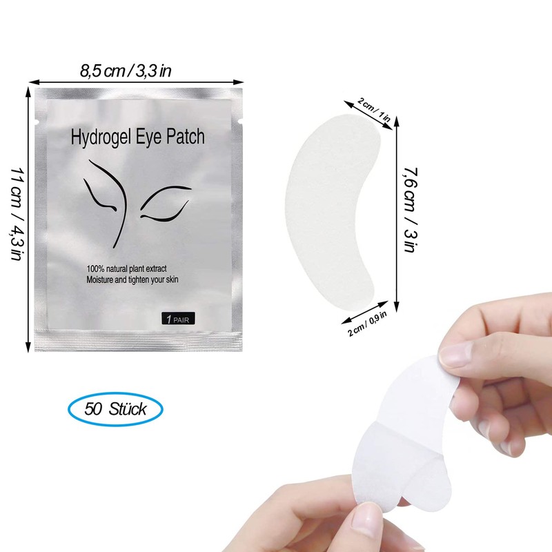Eye Pads, 50 Pairs of Eyelash Extension Pads, for Eyelash