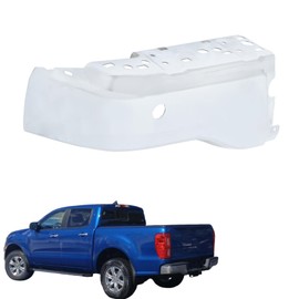 WFLNHB Rear Bumper End Cap Left Side Bumper Face Bars Chrome Replacement for Ranger 2019-2023 with Park Assist Sensors Holes