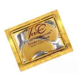 Crystal 15-Btone Gold Under Eye Patches - 24k Collagen Powder Gold Eye Mask, Under Eye
