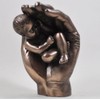 Fiesta Studios A Little Handful, Cold Cast Bronze Baby Sculpture
