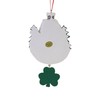 Kurt Adler "bless This Irish House" With Dangle Shamrock Ornament