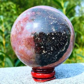 7.5-8cm Handcrafted Ocean Jasper Sphere Lovelys Souvenirs Ornaments Ocean Jasper SphereColor: Ocean Jasper Sphere, Size: 7.5-8cm
