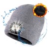 TOP-EX Winter Wool LED Beanies Hats with Light Torch Rechargeable