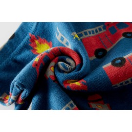 Winging Day Boys' Cotton 6-Pack Fire Trucks Boxer Brief Underwear Size 3T