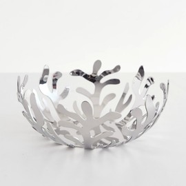 Alessi "Mediterraneo" Fruit Bowl in 18/10 Stainless Steel Mirror Polished, Silver - ESI01/25