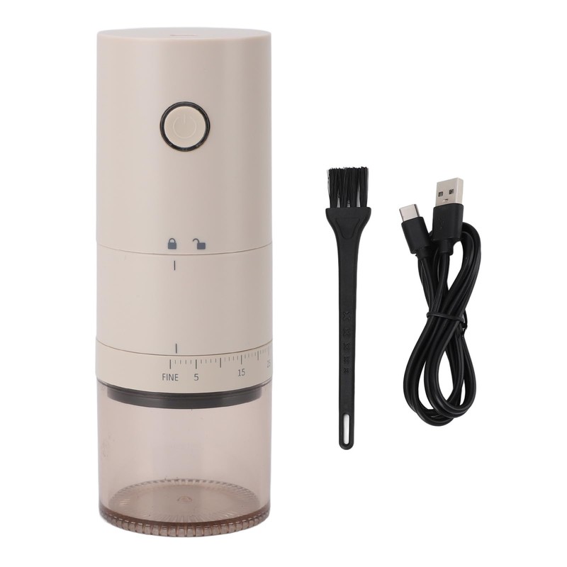 Portable Electric Conical Burr Coffee Grinder, Small Rechargeable Bean Mills,