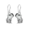 Mark Poulin Sterling Silver Capybara Earrings - Funny Cute Wild