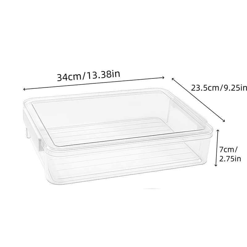 WizeFolk Clear Boxes for A4 Documents Document Organizer Stackable Clear