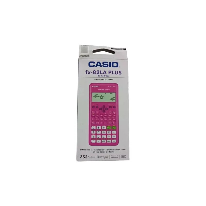 Calculadora Cientifica Casio Fx-82la Plus2 252 Funciones Color Rosa