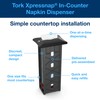 Tork Xpressnap® In-Counter Napkin Dispenser Black N4, Signature Range, 21.5"