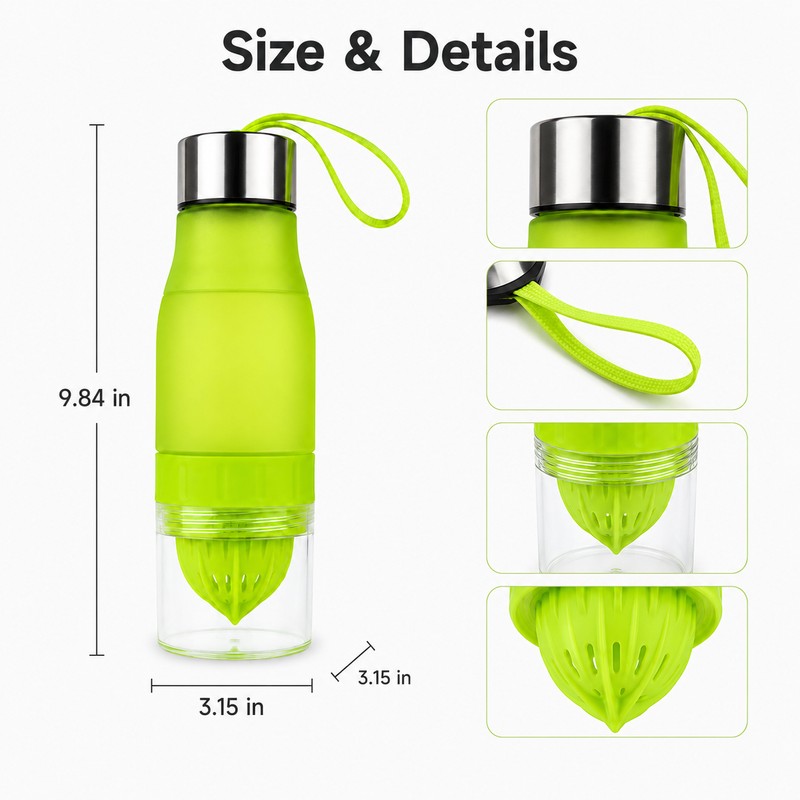650ml Portable Sports Water Bottle – Lightweight Reusable Bottle for