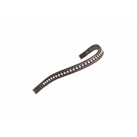 Shires Aviemore Large Diamante Browband - Havana/Clear Pony