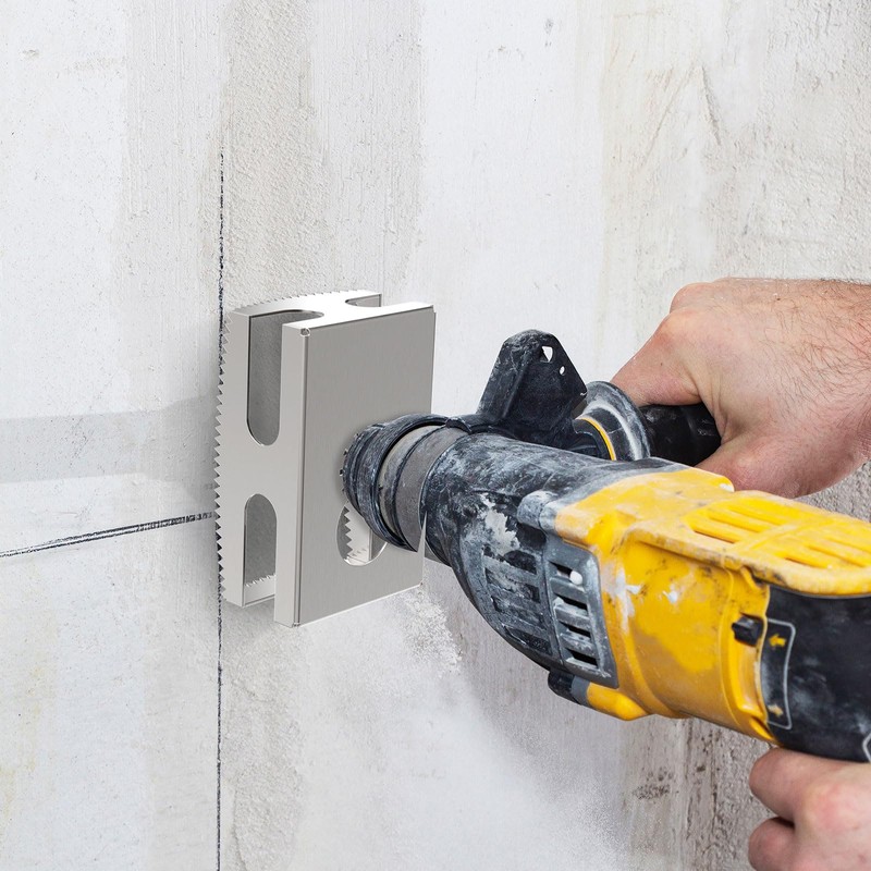 Square Slot Cutter for Dewalt & Milwaukee,Stainless Steel Square Hole