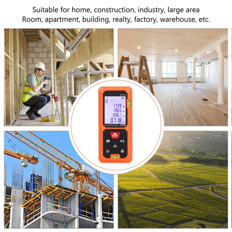 Laser Distance Meter Digital High Accuracy Handheld Intelligent Measurement Tool