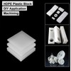High-Density Polyethylene (HDPE) Plastic Sheet 1/2" Thick 12" X 16"-