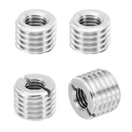 PATIKIL 4pcs Thread Adapter Sleeve Reduction Nuts M16x M8x12mm Female to Male Repair Insert Nut Screw Reducer Convert Stainless Fastener, Silver Tone