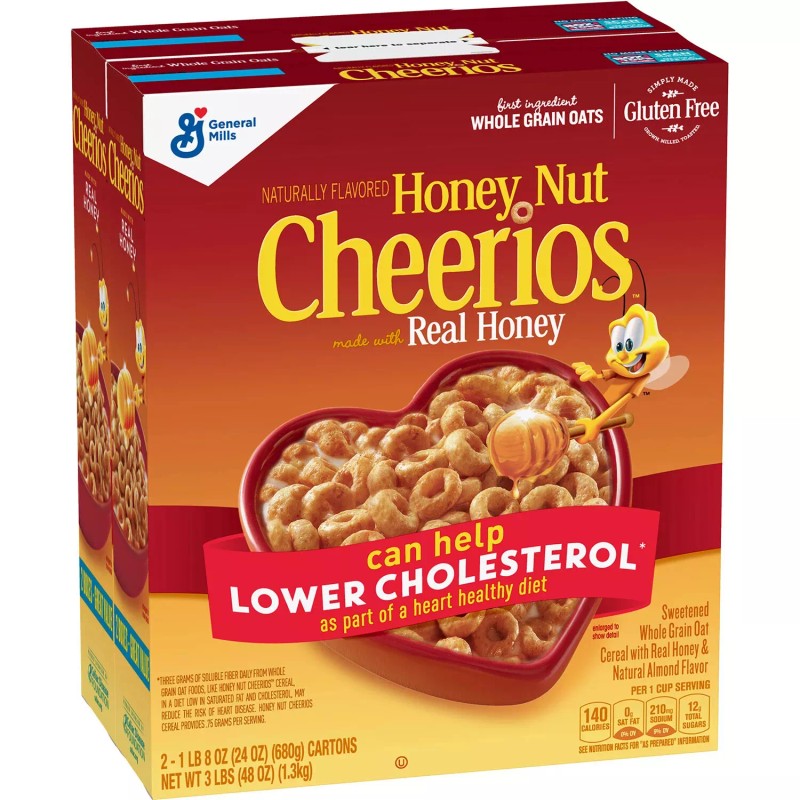 Kellogg's Honey Nut Cheerios Gluten-Free Cereal (24 oz., 2 pk.)