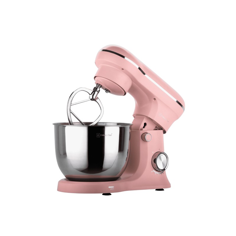CULINARY CHEF 4.5L Retro Stand Mixer (Pink)