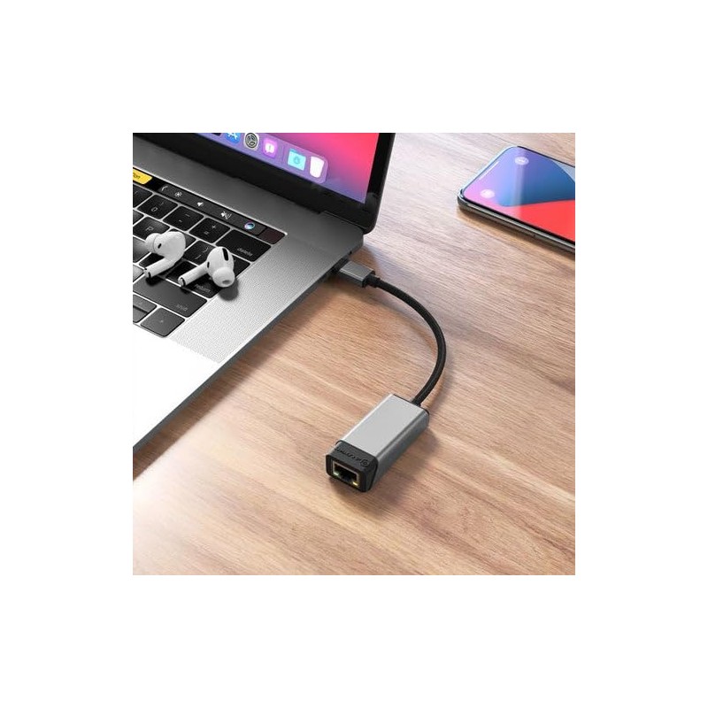 ALOGIC ULCGE-SGR Ultra USB-C Male to RJ45 Gigabit Ethernet Female