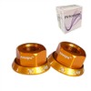 Pirhosigma Golden 2 x M10 Bike Wheel Hub Axle Nuts