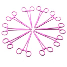 GS Online 10 Assorted Kelly Locking HEMOSTAT Forceps 5.5" Ideal for All Types of Hobby (PNIK) and First AID KIT by G.S Online Store