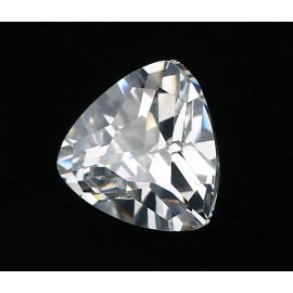 EPIC GEMS-10x10mm White Sapphire Trillion Faceted Cut VVS Loose Gem