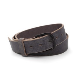 Main Street Forge Bootlegger Leather Belt | Made in USA | Gray with Black Buckle - 34