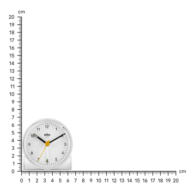 Braun Classic Analogue Clock with Snooze and Light, Quiet Quartz