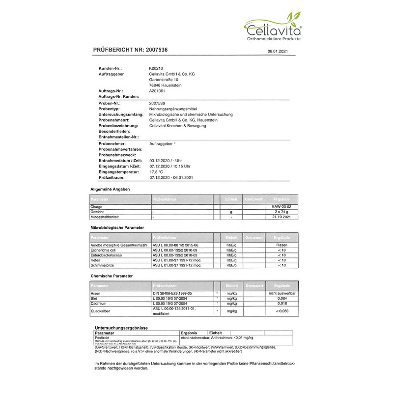 Cellavita l Bone & Movement (EAW) Eggshell Membrane | Field