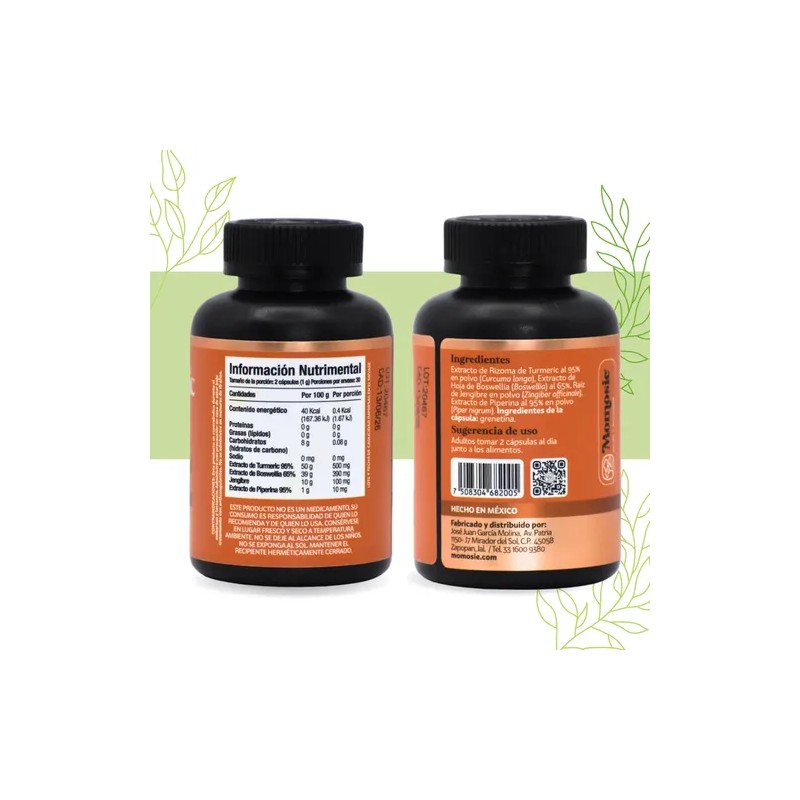 Turmeric Complex Curcuma Piperina Jenjibre Boswelia
