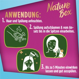 Nature Box Spülung Reparatur (80 g), fester Conditioner mit Avocado-Öl repariert das Haar und schützt vor Spliss, recycelbare Verpackung